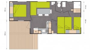 Location mobil home 6 places La Tremblade Ronce les Bains - Camping la Coulumiere